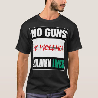 NO GUNS END VIOLENCE Awareness Day Tシャツ