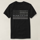 No Guns Just Guts Correctional Officer Flag Tシャツ (デザイン正面)