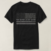 No Guns Just Guts Correctional Officer Flag Tシャツ (デザイン正面)