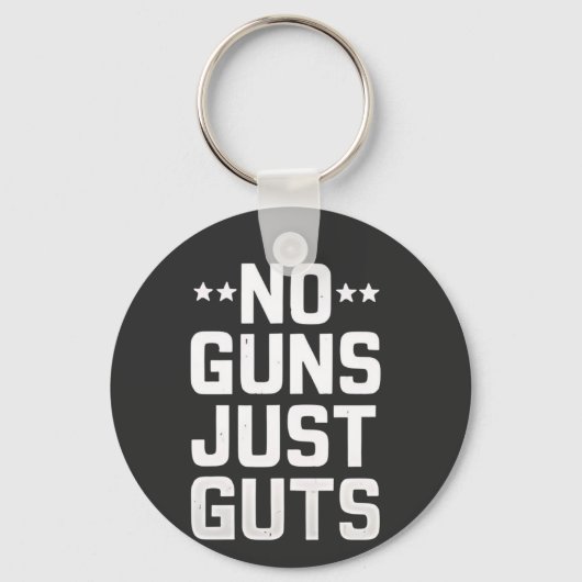 No Guns Just guts Corrections Officer キーホルダー (正面)