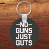 No Guns Just guts Corrections Officer キーホルダー (正面)