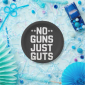 No Guns Just guts Corrections Officer ペーパープレート (パーティー)