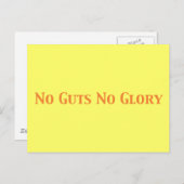 No guts栄光ギフト ポストカード (正面/裏面)