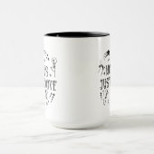 No Guts Just Groove Halloween Dancing Skeletons  マグカップ (中央)