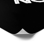 No Guts No GloryテニスパおもしろいンダークBG ポスター (角)