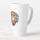 No Guts, No Glory: Motivational & Success Mindset カフェラテマグ (右アングル)