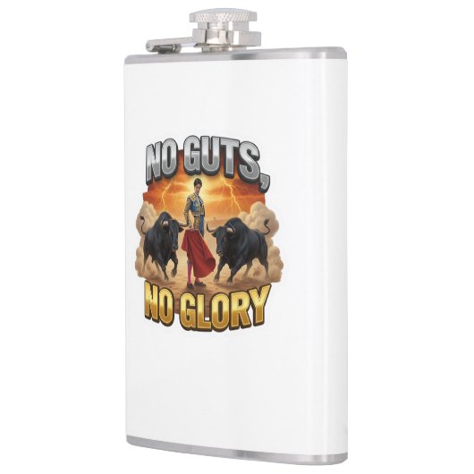 No Guts, No Glory: Motivational & Success Mindset フラスク (左)