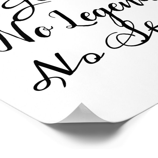 No Guts No Glory No Legend No Story ポスター (角)