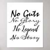 No Guts No Glory No Legend No Story ポスター (正面)