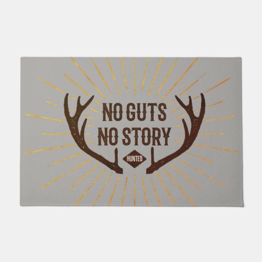 No Guts No Story Hunters ドアマット (正面)