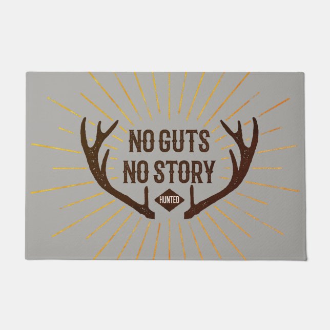 No Guts No Story Hunters ドアマット (正面)
