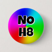 NO H8 缶バッジ (正面)