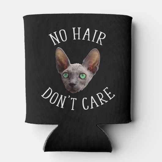No Hair 気に Not Sphynx Catおもしろい 缶クーラー (裏面)
