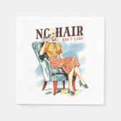 No Hair、Don't -気にがん認識度 スタンダードカクテルナプキン (正面)