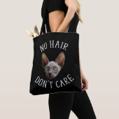 No Hair Don't 気に  Sphynx Cat(No Hair Don't おもしろいSp トートバッグ (クローズアップ)