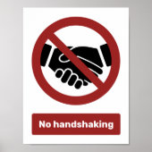 No Handshaking ポスター (正面)