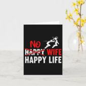 No Happy Wife Happy Life Wids花婿マリグ カード (黄色い花)