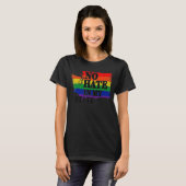 No Hate In My州ワシントン地図Lgbtプライド雨 Tシャツ (正面フル)