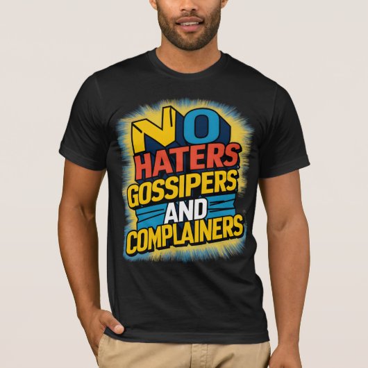 No Haters GossipersとAgarners Graphic Art D Tシャツ (正面)