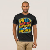No Haters GossipersとAgarners Graphic Art D Tシャツ (正面フル)
