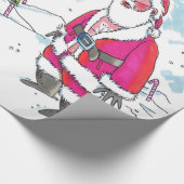 No Ho-Ho大型サンタ光沢ラッピング紙 ラッピングペーパー (角)