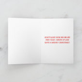 No Ho-Ho w文字グリーティングカード シーズンカード (内部)