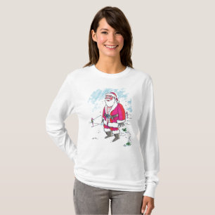 No Ho-Ho-Women白い長袖シャツ Tシャツ
