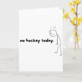 No Hockey Today Gifts For Hockey Lovers Hockey Dad カード (黄色い花)
