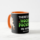 NO HOCUS POCUSクリスチャンパーソナライズされたハロウィーン マグカップ (正面左)