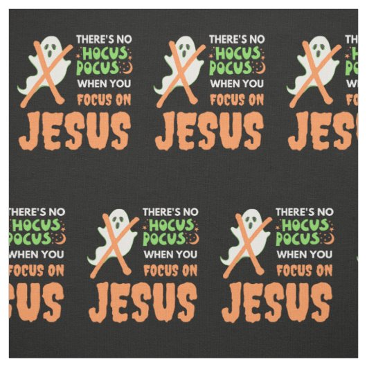NO HOCUS POCUS CHRISTIANハロウィーン ファブリック (見本)