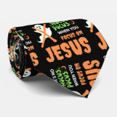 NO HOCUS POCUS Christian Halloween ネクタイ (ロール)