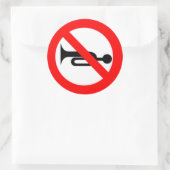 No Honking ラウンドシール (バッグ)