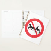No Horse Drawn Vehicles Sign プランナー手帳 (ディスプレー)