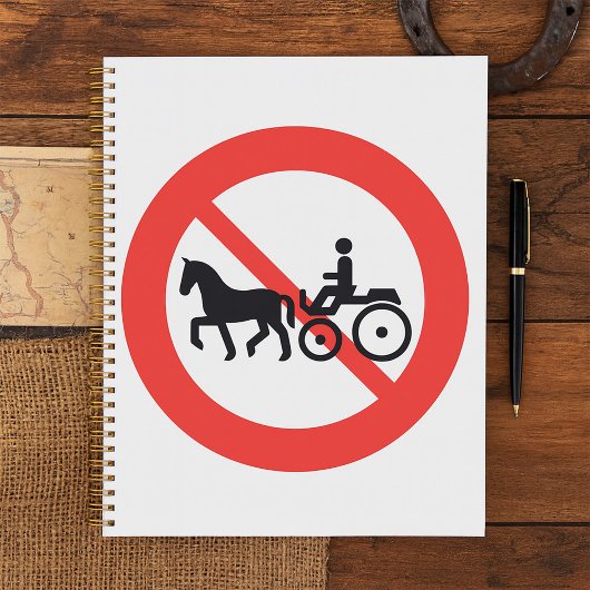 No Horse Drawn Vehicles Sign プランナー手帳