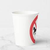 No Horse Drawn Vehicles Sign 紙コップ (右)