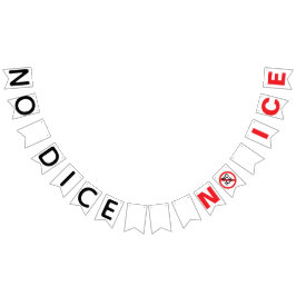 NO ICE  バンティングフラッグ