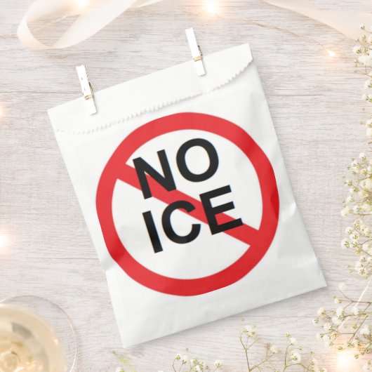NO ICE フェイバーバッグ (クリップ留めされた状態)