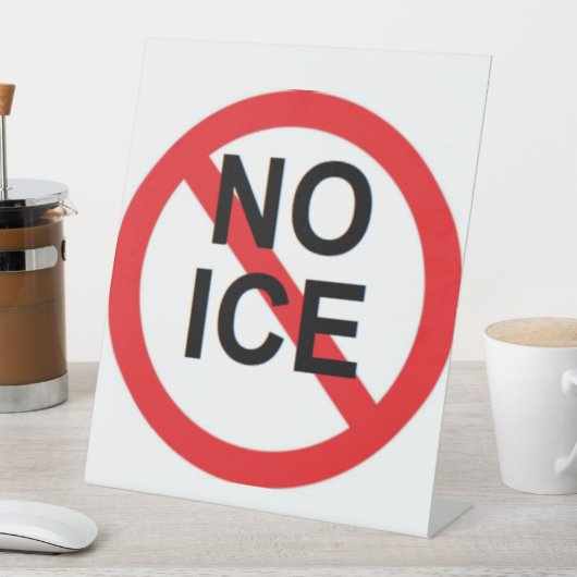 NO ICE  台座サイン (インサイチュ)