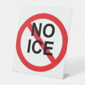 NO ICE  台座サイン (正面)