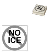 NO ICE 木製スタンプ ラバースタンプ (押印)