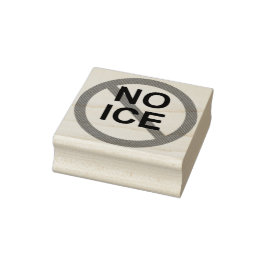 NO ICE 木製スタンプ ラバースタンプ
