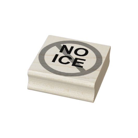 NO ICE 木製スタンプ ラバースタンプ (スタンプ)