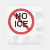 NO ICE  縁ありカクテルナプキン (正面)