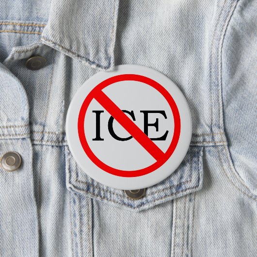 "NO ICE" Button 缶バッジ (インサイチュ)