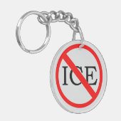 "NO ICE" Keychain キーホルダー (正面左)