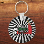 No Illegals No Burritos移民ユーモア キーホルダー (正面)