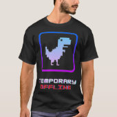 No Internet Connection Offline Geeky Nerd Pixel De Tシャツ (正面)