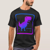 No Internet Dinosaur Graphic Design Tシャツ (正面)
