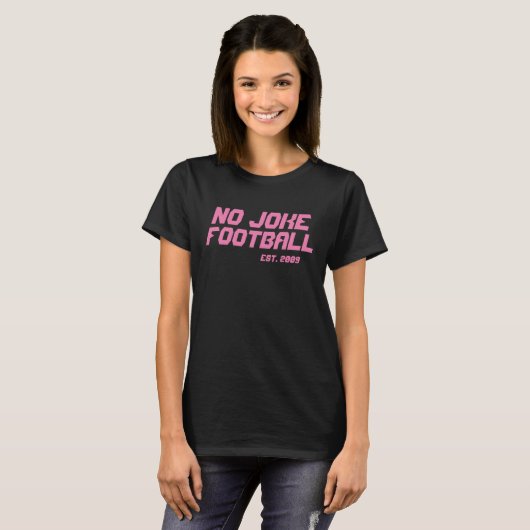 No Joke Football Throwback Tシャツ (正面フル)