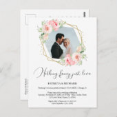 No Just ファンシー Love Everyed Wedding Reception ポストカード (正面/裏面)